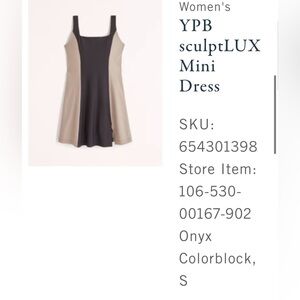 Abercrombie & Fitch Black Sleeveless A-Line Mini Dress